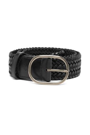 14Ply black leather belt DRAGON DIFFUSION | 6040BLACK